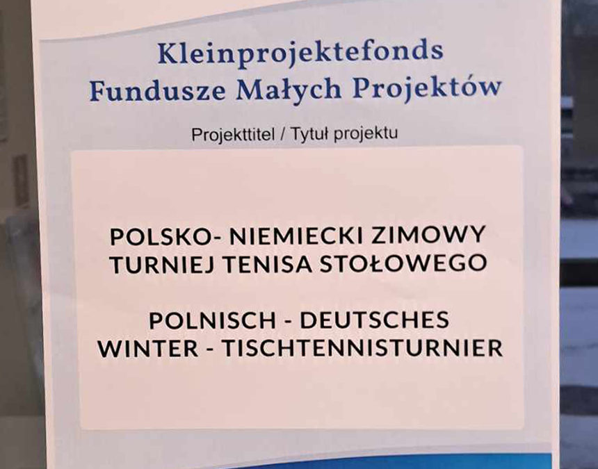 Polsko-niemiecki zimowy turniej tenisa stołowego – Szczecin 06.01.2024 r.